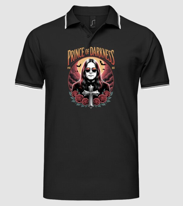Prince of Darkness model negru pe tricou