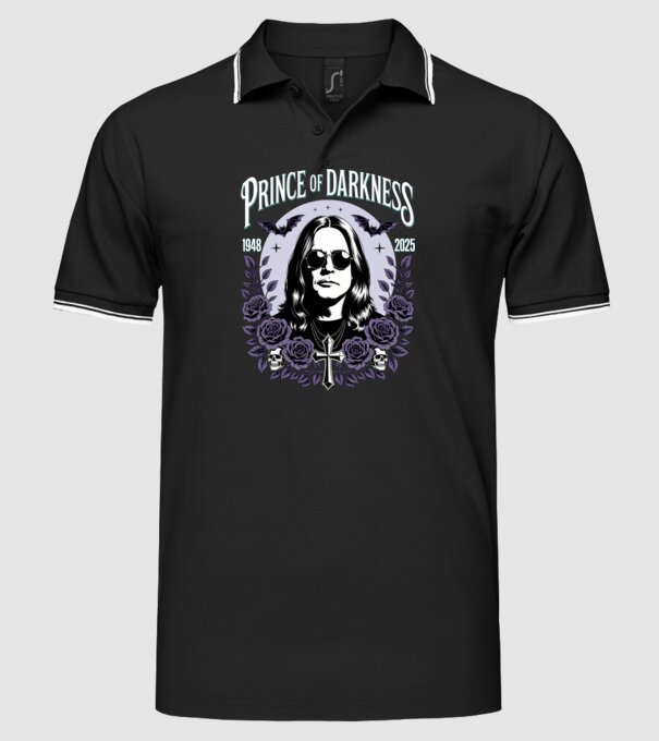 Prince of Darkness model negru pe tricou