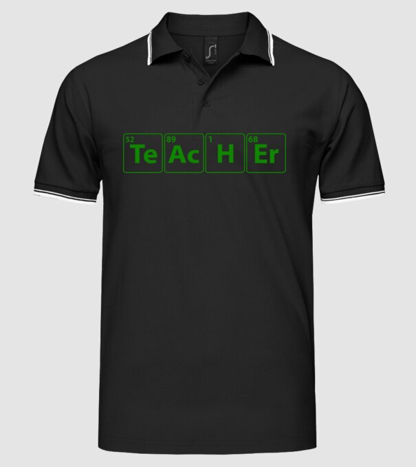 Profesor de chimie model negru pe tricou