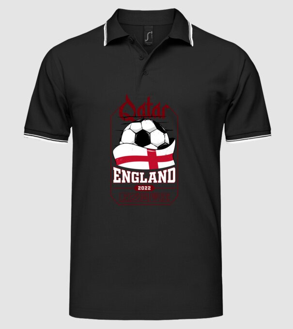 Qatar teams England model negru pe tricou