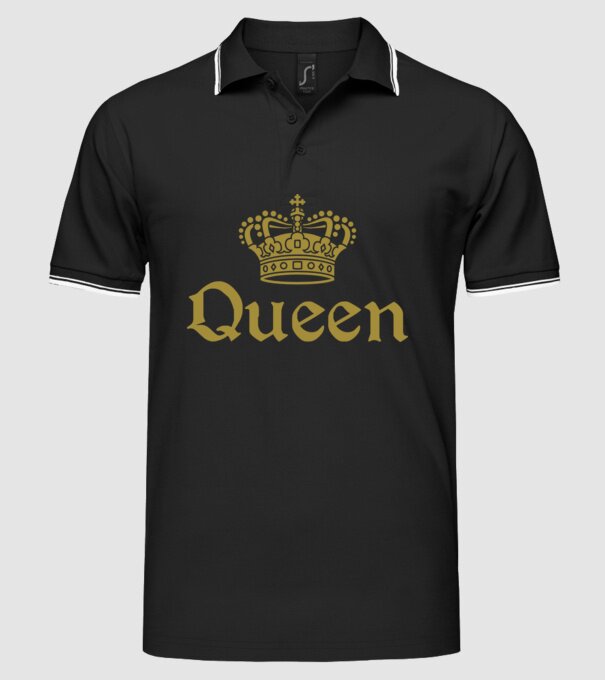 Queen model negru pe tricou