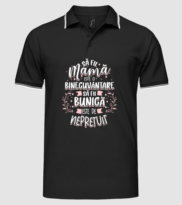 Să fii bunică este neprețuit model negru pe tricou
