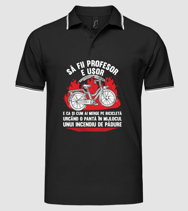 Să fii profesor e ușor model negru pe tricou
