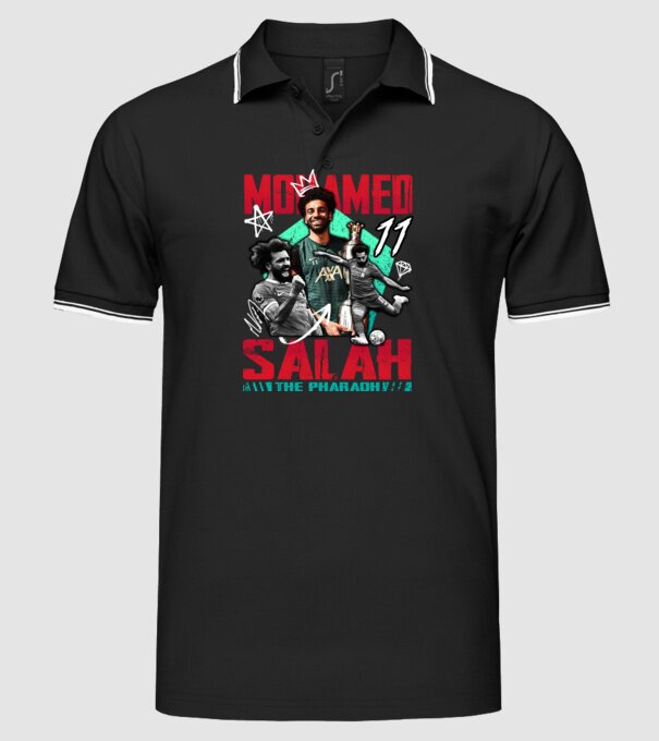 Salah tribute model negru pe tricou