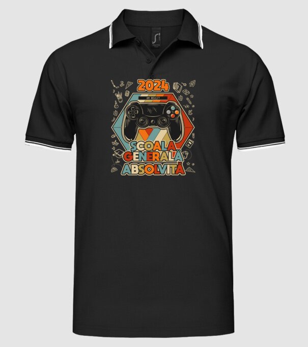 școala generală școala generală model negru pe tricou