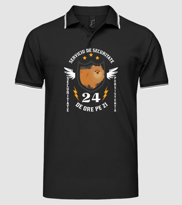 serviciu de securitate - securitate - persistență - 24 de ore pe zi model negru pe tricou