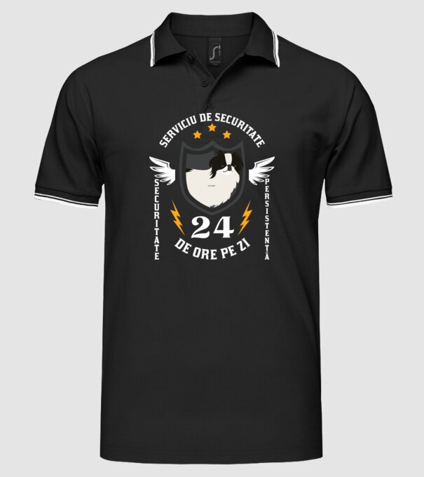 serviciu de securitate - securitate - persistență - 24 de ore pe zi model negru pe tricou