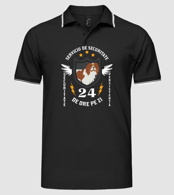 serviciu de securitate - securitate - persistență - 24 de ore pe zi model negru pe tricou