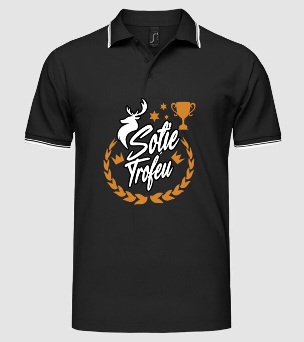 Soție trofeu model negru pe tricou
