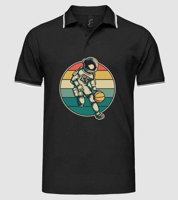 SpaceBall model negru pe tricou