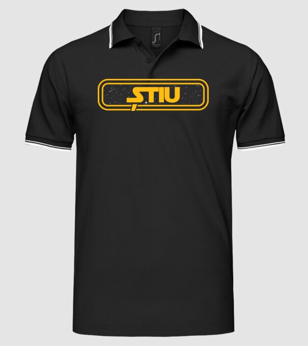 Starwars couple shirt model negru pe tricou