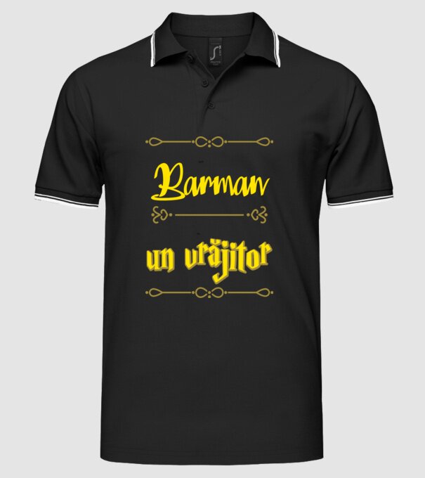 Sunt Barman, nu un vrăjitor model negru pe tricou