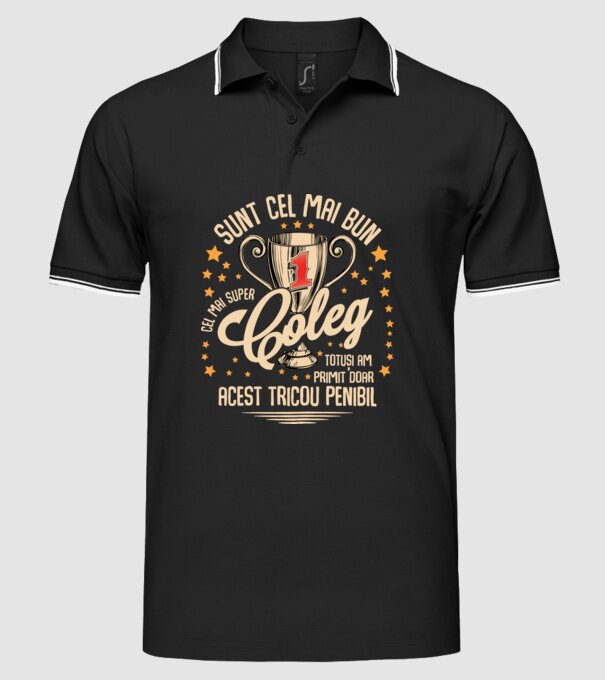 sunt cel mai bun coleg model negru pe tricou