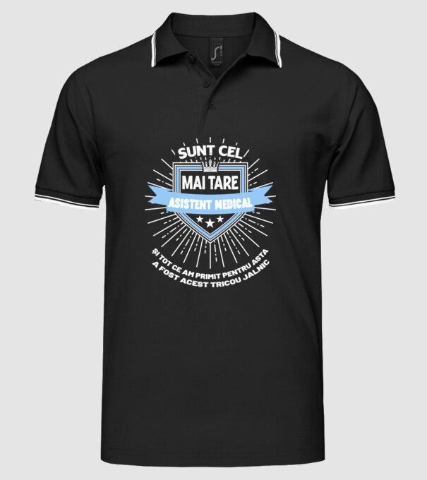 Sunt cel mai tare asistent medical și tot ce am primit pentru asta a fost acest tricou jalnic model negru pe tricou