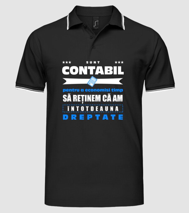sunt contabil, pentru a economisi timp, să reținem că am întotdeauna dreptate D3386618 model negru pe tricou