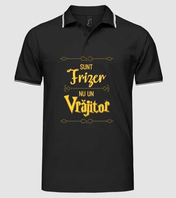 Sunt frizer, nu un vrăjitor model negru pe tricou