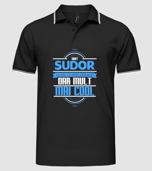Sunt sudor, la fel ca toți ceilalți, dar mult mai cool model negru pe tricou