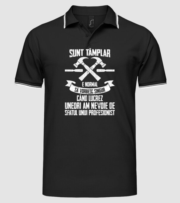 sunt tâmplar, e normal să vorbesc singur, când lucrez, uneori am nevoie de sfatul unui profesionist model negru pe tricou