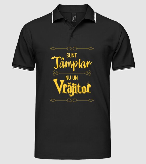 Sunt tâmplar, nu un vrăjitor model negru pe tricou