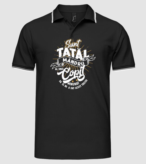 Sunt tatăl mândru al unui copil minunat - da, el mi-a dat acest tricou model negru pe tricou