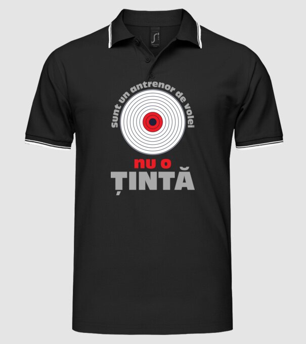 Sunt un antrenor de volei, nu o țintă model negru pe tricou
