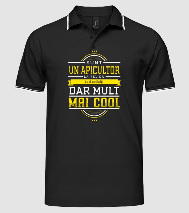 sunt un apicultor, la fel ca toți ceilalți, dar mult mai cool model negru pe tricou