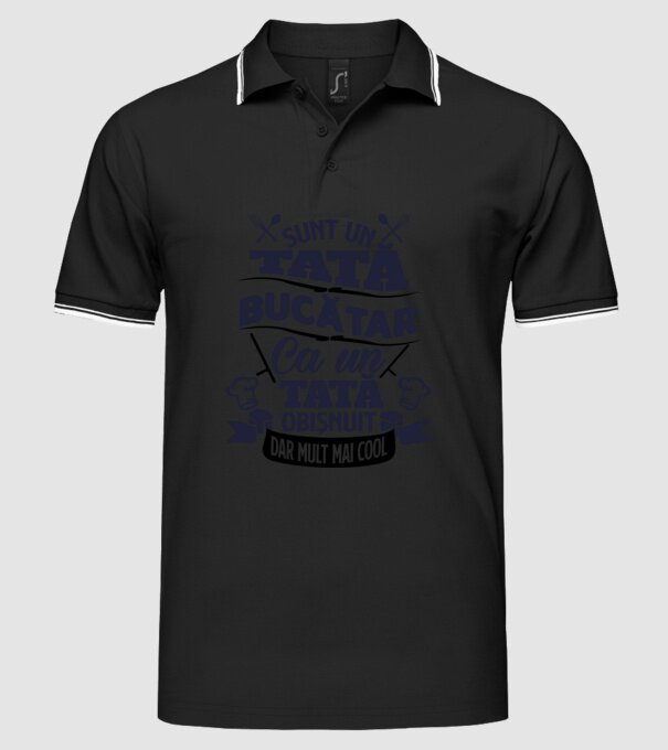 Sunt un tată bucătar model negru pe tricou