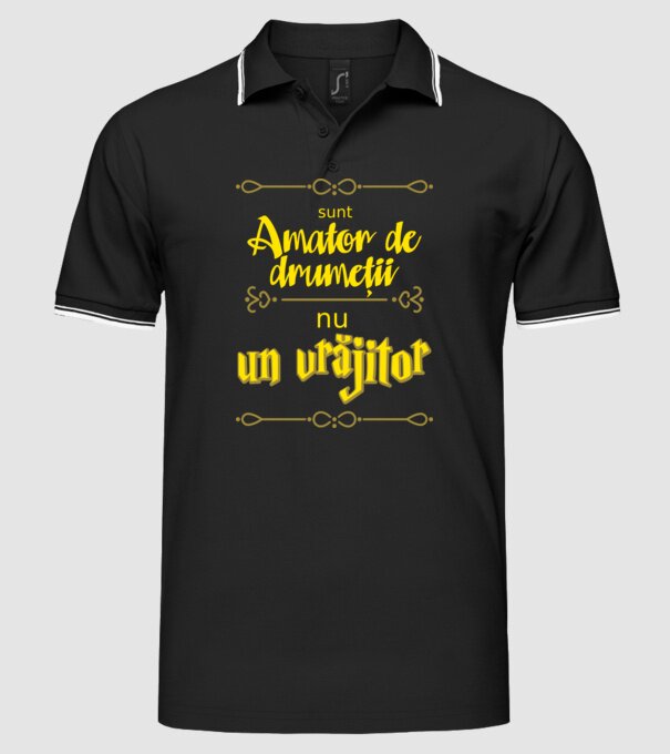 Sunt amator de drumeții, nu un vrăjitor model negru pe tricou