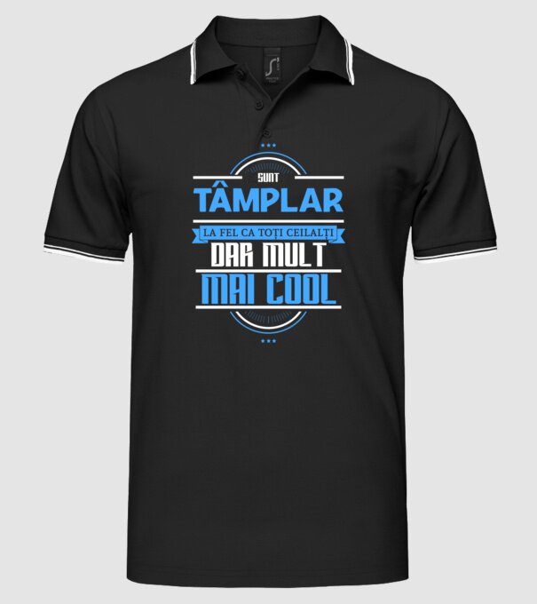 Sunt tâmplar, la fel ca toți ceilalți, dar mult mai cool model negru pe tricou