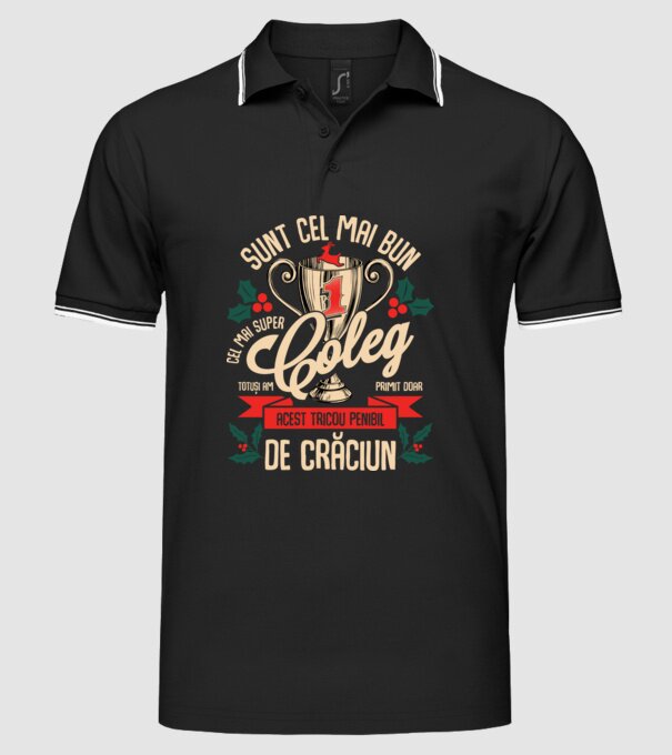 super coleg D1443687 model negru pe tricou