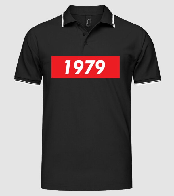 Supreme Birthday 1979 model negru pe tricou