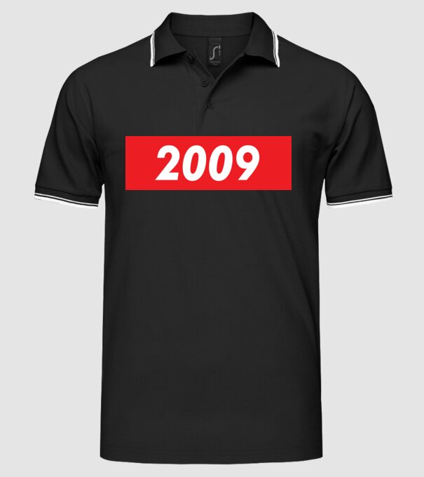 Supreme Birthday 2009 model negru pe tricou