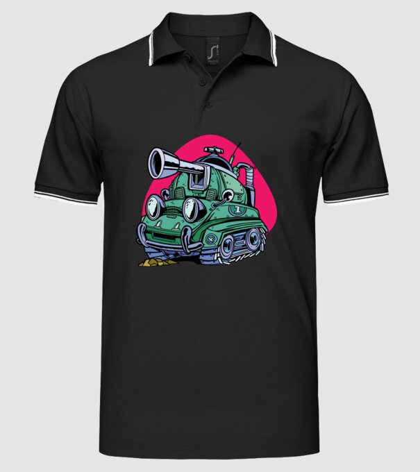 Tancuri model negru pe tricou