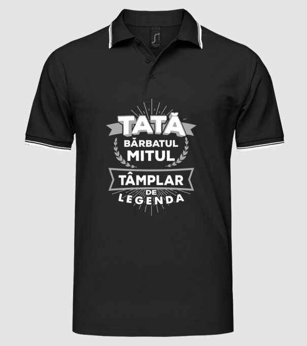 Tată - bărbatul, mitul, tâmplar de legendă model negru pe tricou