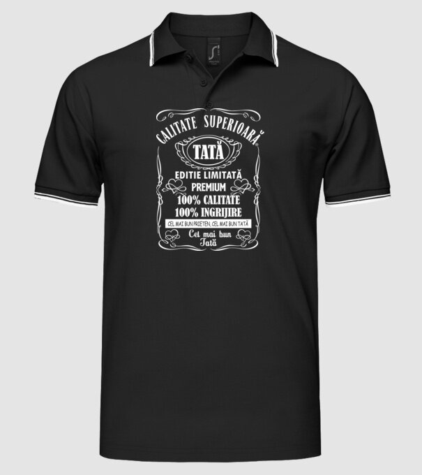 Tată Premium - ediție limitată model negru pe tricou