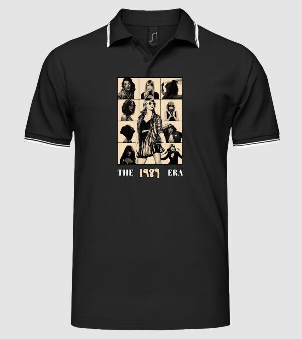 Taylor Swift ERAS peach model negru pe tricou