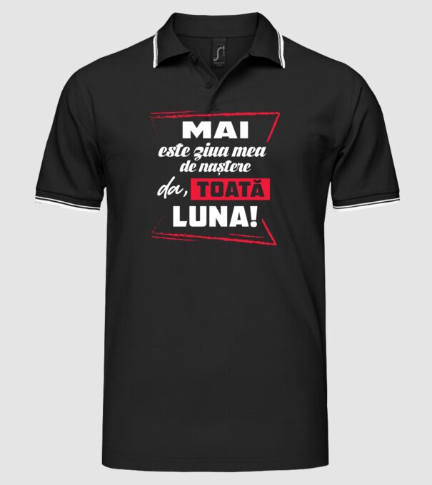 Toată luna MAI model negru pe tricou