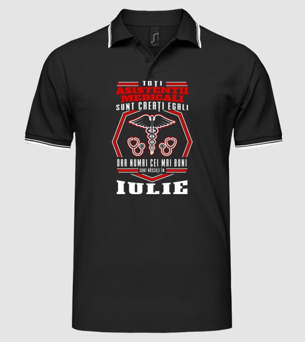 Toți asistenții medicali sunt creați egali, dar numai cei mai buni sunt născuți în iulie model negru pe tricou