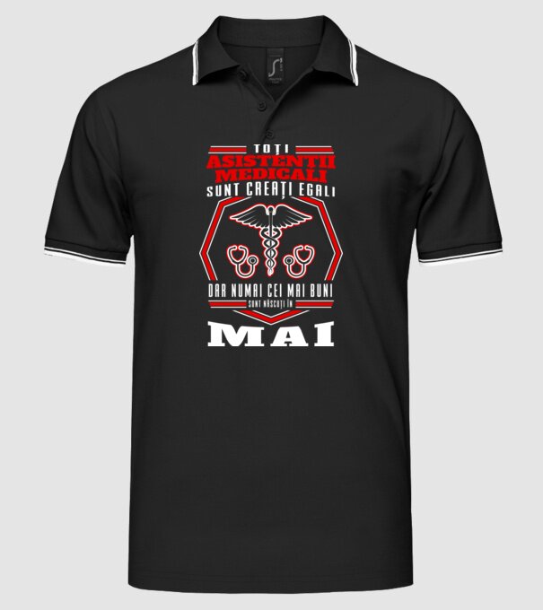 Toți asistenții medicali sunt creați egali, dar numai cei mai buni sunt născuți în mai model negru pe tricou