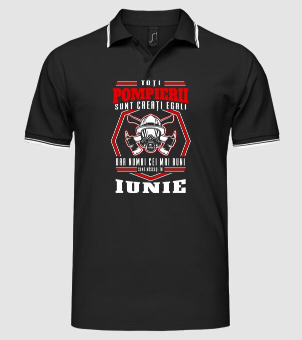 Toți pompierii sunt creați egali, dar numai cei mai buni sunt născuți în iunie model negru pe tricou