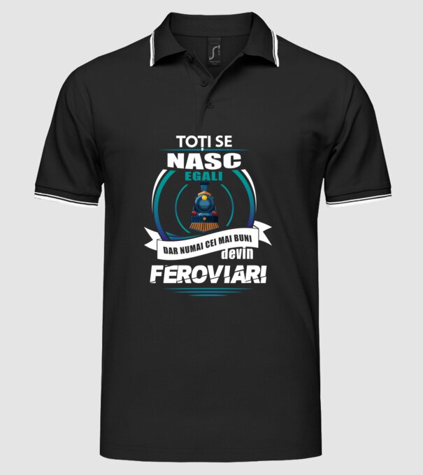 Toți se nasc egali, dar numai cei mai buni devin feroviari model negru pe tricou