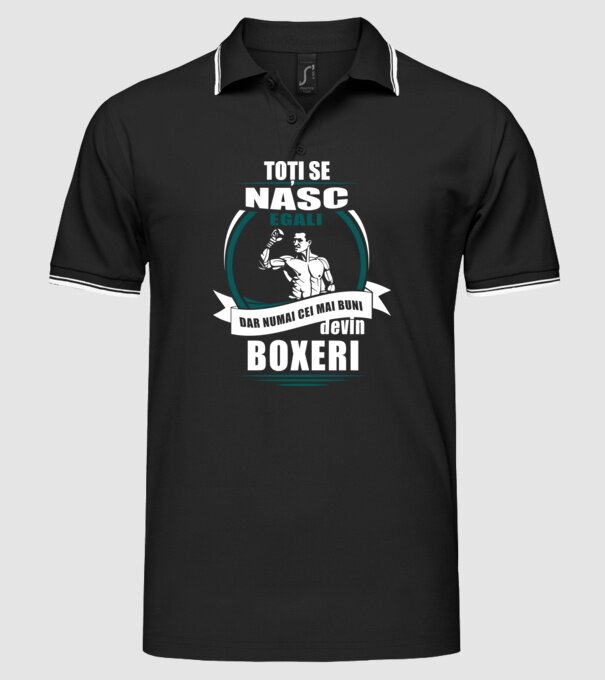 toți se nasc egali, dar numai cei mai buni devin boxeri model negru pe tricou