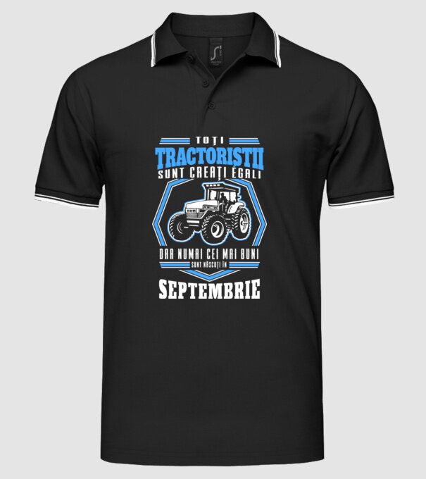 Toți stivuitoriștii sunt creați egali, dar numai cei mai buni sunt născuți în septembrie model negru pe tricou