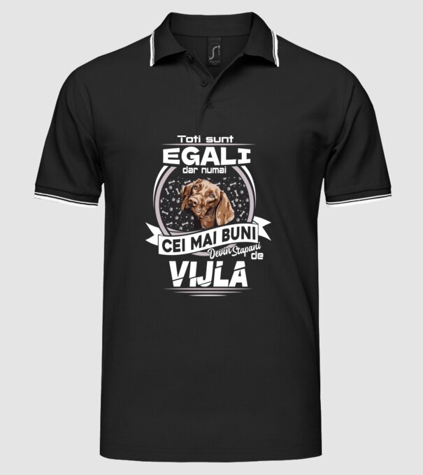 Toți sunt egali, dar numai cei mai buni devin stăpâni de vijla lght model negru pe tricou