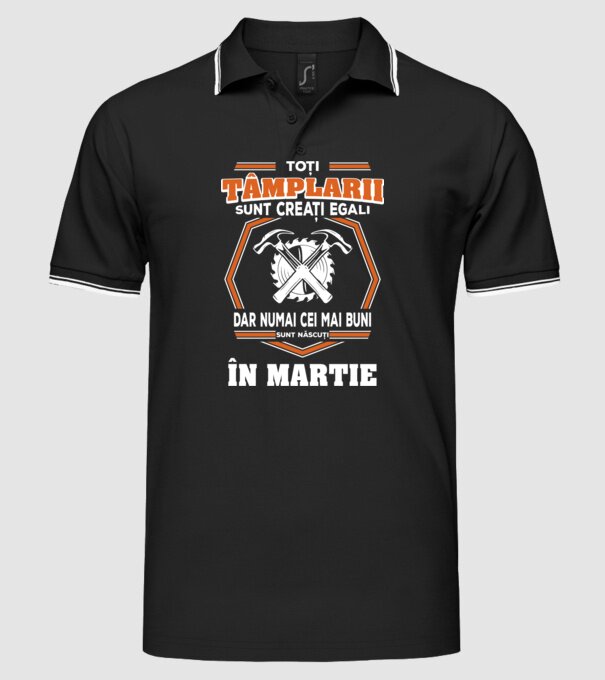 toți tâmplarii sunt creați egali, dar numai cei mai buni sunt născuți în martie model negru pe tricou