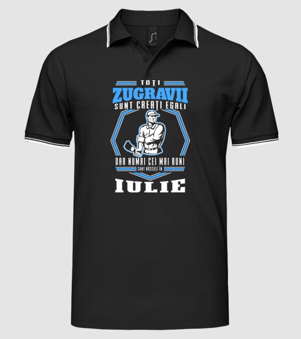 Toți zugravii sunt creați egali, dar numai cei mai buni sunt născuți în iulie model negru pe tricou