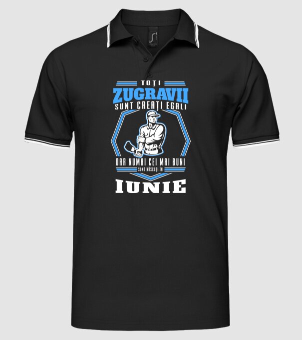 Toți zugravii sunt creați egali, dar numai cei mai buni sunt născuți în iunie model negru pe tricou