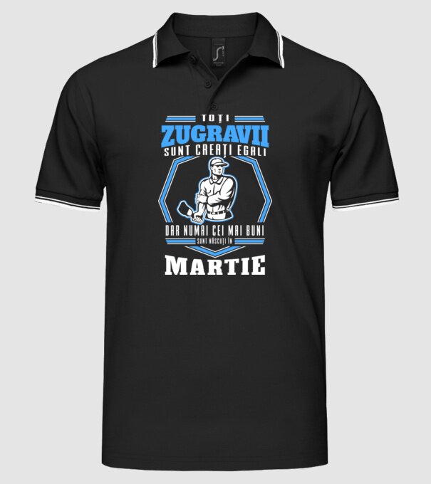 Toți zugravii sunt creați egali, dar numai cei mai buni sunt născuți în martie model negru pe tricou