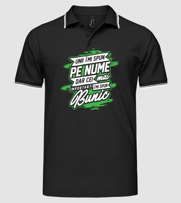 Unii îmi spun pe nume, dar cei mai importanți îmi spun bunic model negru pe tricou