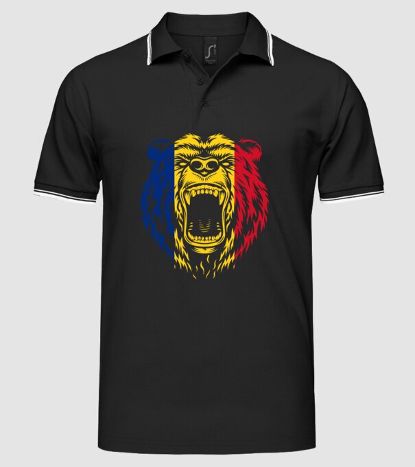 ursul model negru pe tricou